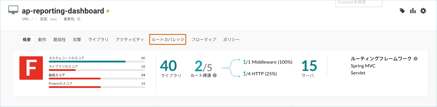 RouteCoverageOverview1.png This image shows the options for selecting route coverage details